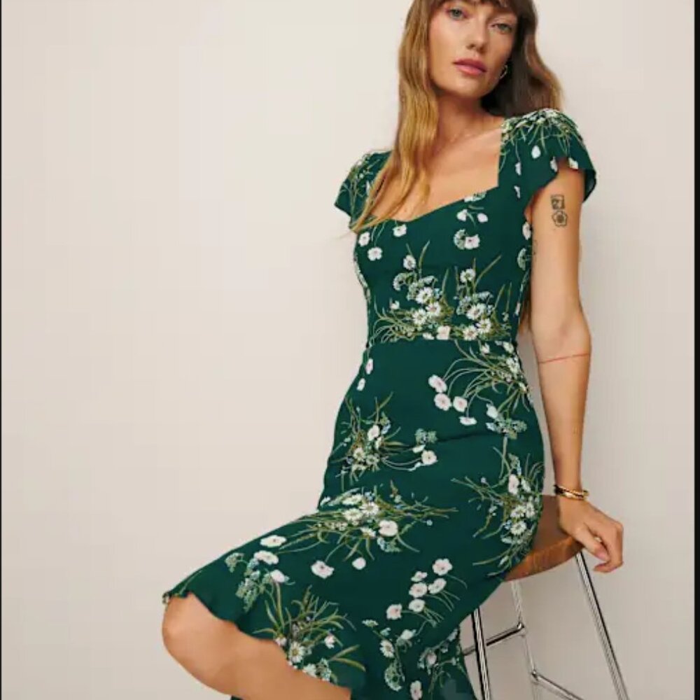 Reformation Rosi Dress Buena, Size 8